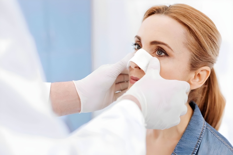 رفع و پیشگیری از گرفتگی بینی پس از جراحی زیبایی